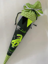 Laden Sie das Bild in den Galerie-Viewer, Schultüte Dinosaurier Stoff inkl. Papprohling 70 cm oder 85 cm ST179 & ST180