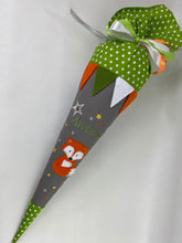 Laden Sie das Bild in den Galerie-Viewer, Schultüte Fuchs aus Stoff inkl. Papprohling 70 cm oder 85 cm ST103 & ST104