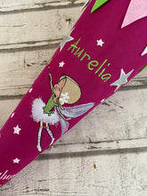 Laden Sie das Bild in den Galerie-Viewer, Schultüte Fee aus Stoff inkl. Papprohling 70 cm oder 85 cm ST215 & ST216