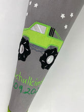 Laden Sie das Bild in den Galerie-Viewer, Schultüte Monstertruck Stoff inkl. Papprohling 70 cm oder 85 cm ST121 & ST122