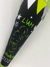 Laden Sie das Bild in den Galerie-Viewer, Schultüte Panther Stoff inkl. Papprohling 70 cm oder 85 cm ST267 & ST268