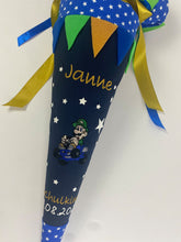 Laden Sie das Bild in den Galerie-Viewer, Schultüte Super Mario Stoff inkl. Papprohling 70 cm oder 85 cm ST007 & ST008
