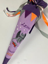 Laden Sie das Bild in den Galerie-Viewer, Schultüte Ohne Zahn Drachen aus Stoff inkl. Papprohling 70 cm oder 85 cm ST077 & ST078