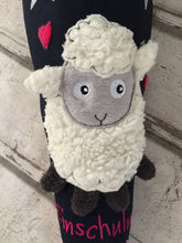 Laden Sie das Bild in den Galerie-Viewer, Schultüte Schaf/ Schäfchen aus Stoff mit Glitzer inkl. Papprohling 70 cm oder 85 cm ST089 & ST090