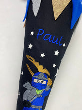 Laden Sie das Bild in den Galerie-Viewer, Schultüte Ninja/ Ninjago Stoff inkl. Papprohling 70cm oder 85 cm ST087 & ST088
