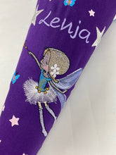 Laden Sie das Bild in den Galerie-Viewer, Schultüte Fee aus Stoff inkl. Papprohling 70 cm oder 85 cm ST145 & ST146