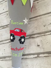 Laden Sie das Bild in den Galerie-Viewer, Schultüte Monstertruck Stoff inkl. Papprohling 70 cm oder 85 cm ST151 & ST152
