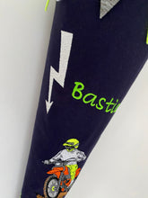 Laden Sie das Bild in den Galerie-Viewer, Schultüte Moto-Cross Stoff inkl. Papprohling 70cm oder 85 cm ST123 & ST124