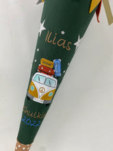 Laden Sie das Bild in den Galerie-Viewer, Schultüte VW Bulli aus Stoff inkl. Papprohling 70 cm oder 85 cm ST019 & ST020