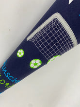 Laden Sie das Bild in den Galerie-Viewer, Schultüte Fußball Soccer aus Stoff inkl. Papprohling 70 cm oder 85 cm ST263 & ST264