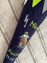 Laden Sie das Bild in den Galerie-Viewer, Schultüte Moto-Cross Stoff inkl. Papprohling 70 cm oder 85 cm ST131 & ST132