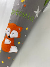 Laden Sie das Bild in den Galerie-Viewer, Schultüte Fuchs aus Stoff inkl. Papprohling 70 cm oder 85 cm ST103 & ST104