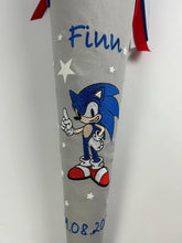Laden Sie das Bild in den Galerie-Viewer, Schultüte Sonic aus Stoff inkl. Papprohling 70 cm oder 85 cm ST233 & ST234