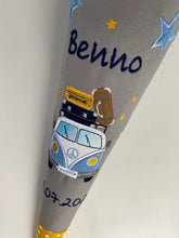 Laden Sie das Bild in den Galerie-Viewer, Schultüte VW Bulli inkl. Papprohling 70 cm oder 85 cm ST261 & ST262