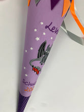 Laden Sie das Bild in den Galerie-Viewer, Schultüte Ohne Zahn Drachen aus Stoff inkl. Papprohling 70 cm oder 85 cm ST077 & ST078