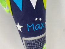 Laden Sie das Bild in den Galerie-Viewer, Schultüte Fußball Soccer aus Stoff inkl. Papprohling 70 cm oder 85 cm ST263 & ST264