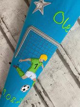 Laden Sie das Bild in den Galerie-Viewer, Schultüte Fußball Soccer aus Stoff inkl. Papprohling 70 cm oder 85 cm ST183 & ST184