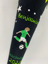 Laden Sie das Bild in den Galerie-Viewer, Schultüte Fußball Soccer aus Stoff inkl. Papprohling 70 cm oder 85 cm ST257 & ST258