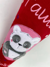 Laden Sie das Bild in den Galerie-Viewer, Schultüte Panda aus Stoff mit Glitzer inkl. Papprohling 70 cm oder 85 cm ST091 & ST092