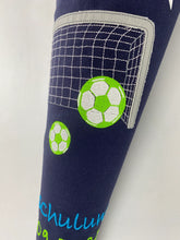 Laden Sie das Bild in den Galerie-Viewer, Schultüte Fußball Soccer aus Stoff inkl. Papprohling 70 cm oder 85 cm ST263 & ST264