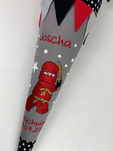 Laden Sie das Bild in den Galerie-Viewer, Schultüte Ninja Ninjago Stoff inkl. Papprohling 70 cm oder 85 cm ST117 & ST118