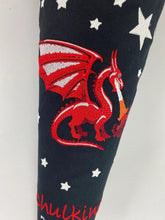 Laden Sie das Bild in den Galerie-Viewer, Schultüte Drachen Stoff inkl. Papprohling 70 cm oder 85 cm ST175 & ST176