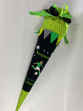 Laden Sie das Bild in den Galerie-Viewer, Schultüte Fußball Soccer aus Stoff inkl. Papprohling 70 cm oder 85 cm ST257 & ST258