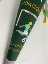 Laden Sie das Bild in den Galerie-Viewer, Schultüte Fußball Soccer aus Stoff inkl. Papprohling 70 cm oder 85 cm ST017 & ST018