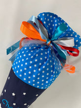 Laden Sie das Bild in den Galerie-Viewer, Schultüte Planeten Weltraum Rakete Stoff inkl. Papprohling 70cm oder 85 cm ST189 & ST190