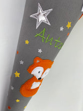 Laden Sie das Bild in den Galerie-Viewer, Schultüte Fuchs aus Stoff inkl. Papprohling 70 cm oder 85 cm ST103 & ST104