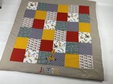 Laden Sie das Bild in den Galerie-Viewer, Babydecke/Krabbeldecke *Patchwork Giraffe * KRD3022