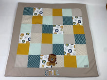 Laden Sie das Bild in den Galerie-Viewer, Babydecke/Krabbeldecke Löwe *Patchwork* KRD3023