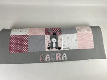 Laden Sie das Bild in den Galerie-Viewer, Babydecke/Krabbeldecke *Patchwork Eselchen* KRD3009