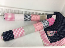 Laden Sie das Bild in den Galerie-Viewer, Bettschlange/Lagerungshilfe/Stillkissen rosa/Pink Traum *Patchwork* BS0023