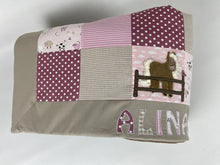 Laden Sie das Bild in den Galerie-Viewer, Babydecke/Krabbeldecke *Patchwork / Pferd* KRD3002