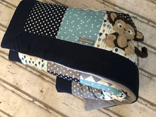 Laden Sie das Bild in den Galerie-Viewer, Babydecke/Krabbeldecke *Patchwork Affe* KRD3010