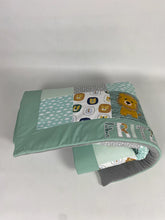 Laden Sie das Bild in den Galerie-Viewer, Babydecke/Krabbeldecke Löwe *Patchwork* KRD3008