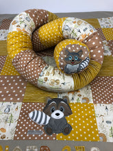 Laden Sie das Bild in den Galerie-Viewer, Bettschlange/Lagerungshilfe/Patchwork* Senfgelb/sand BS0026
