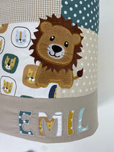 Laden Sie das Bild in den Galerie-Viewer, Babydecke/Krabbeldecke Löwe *Patchwork* KRD3023