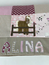 Laden Sie das Bild in den Galerie-Viewer, Babydecke/Krabbeldecke *Patchwork / Pferd* KRD3002