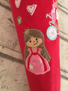 Schultüte Prinzessin aus Stoff inkl. Papprohling 70 cm oder 85 cm ST203 & ST204