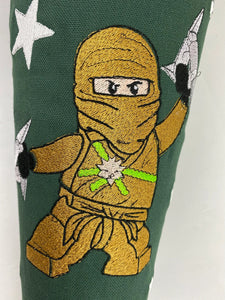 Schultüte Ninja/ Ninjago Stoff inkl. Papprohling 70cm oder 85 cm ST045 & ST046